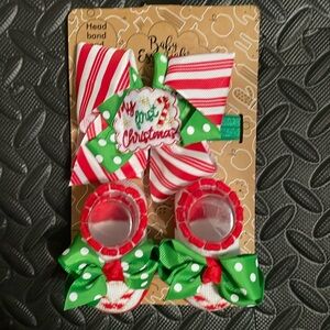 Baby Essentials Head band and Socks Set